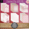 A4 Sunset Flamingo Play Digital ADD ON Background Collection Part 8