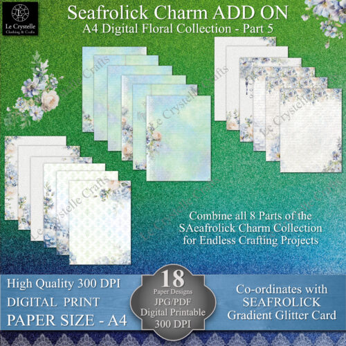 A4 mermaid ADD ON Floral pt 5