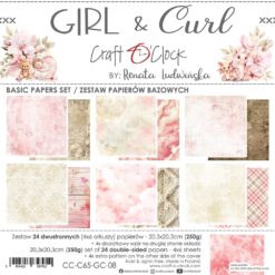 Girl and Curl 8x8 Background Papers