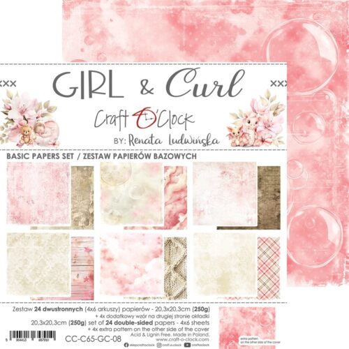 Girl and Curl 8x8 Background Papers - Image 8