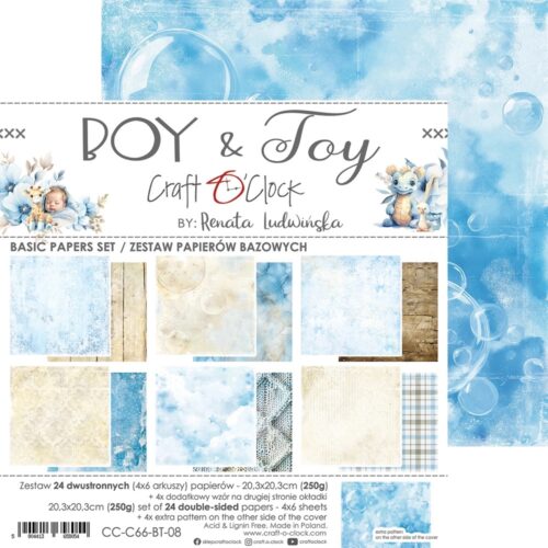 Boy and Toy 8x8 Background Papers - Image 8