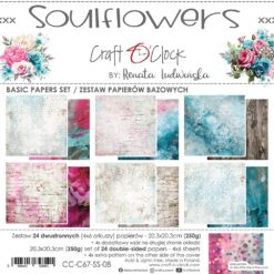 Soul Flowers 8x8 Background Papers