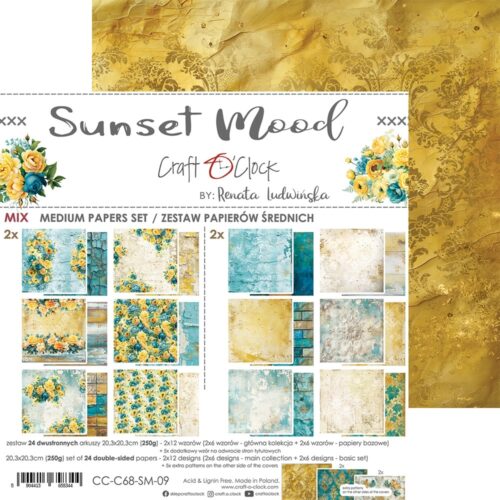 Sunset Mood 8x8 Mixed Set Papers - Image 16