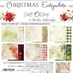 Christmas Everywhere 8x8 Background Papers
