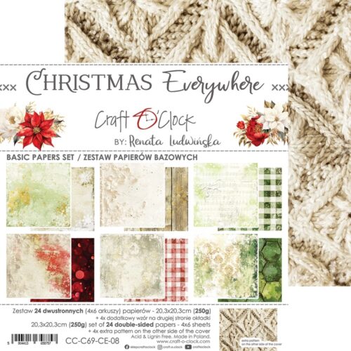 Christmas Everywhere 8x8 Background Papers - Image 8