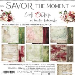 Savor the Moment 8x8 Background Papers