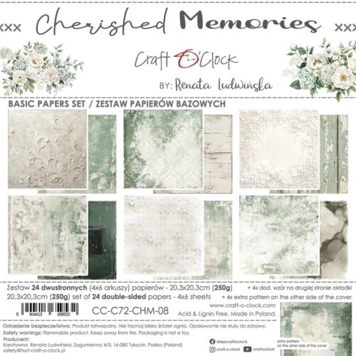 Cherished Memories 8x8 Background Papers