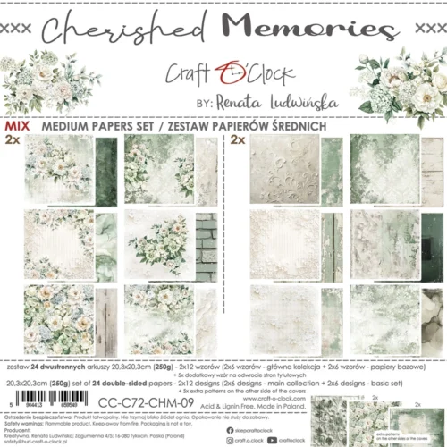 Cherished Memories 8x8 Mixed Set Papers