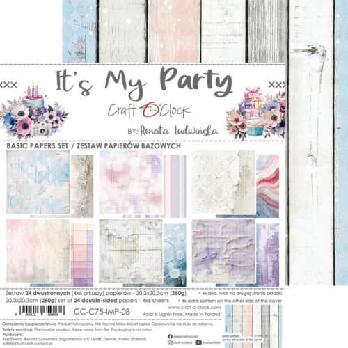 It's My Party 8x8 Background Papers - Image 8
