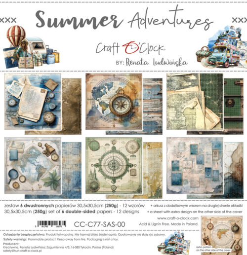 Summer Adventures 12x12 Main Papers