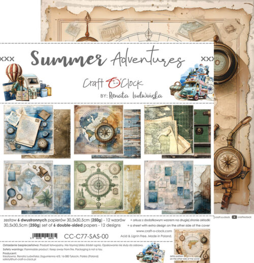 Summer Adventures 12x12 Main Papers - Image 8