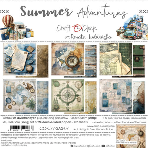 Summer Adventures 8x8 Main Papers