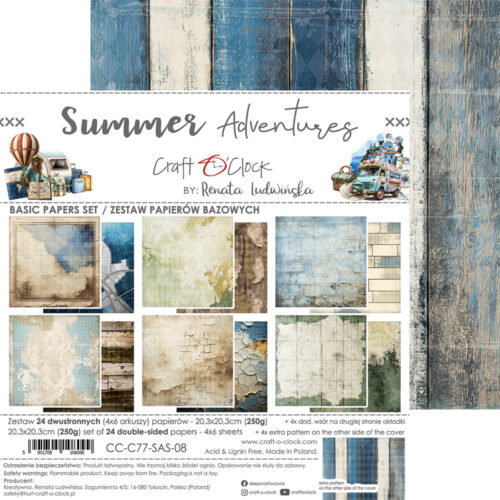 Summer Adventures 8x8 Background Papers - Image 8