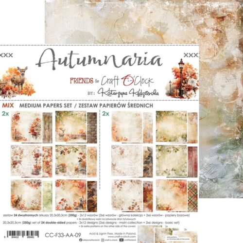 Autumn Aria 8x8 Mixed Set Papers - Image 16