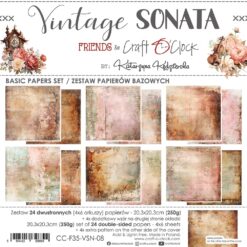 Vintage Sonata 8x8 Background Papers