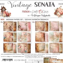 Vintage Sonata 8x8 Mixed Set Papers