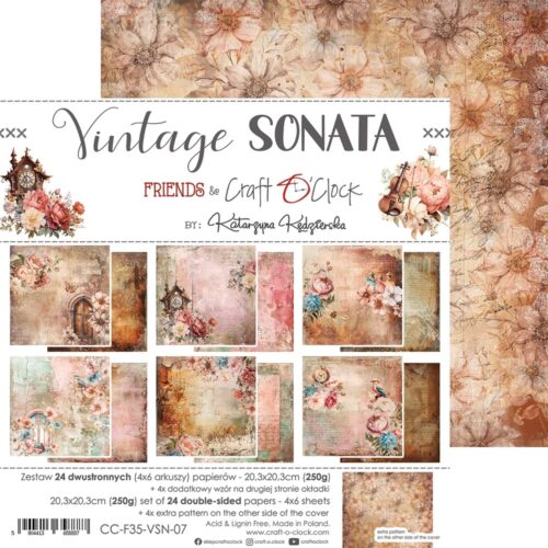 Vintage Sonata 8x8 Mixed Set Papers - Image 18