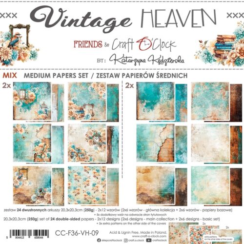 Vintage Heaven 8x8 Mixed Set Papers
