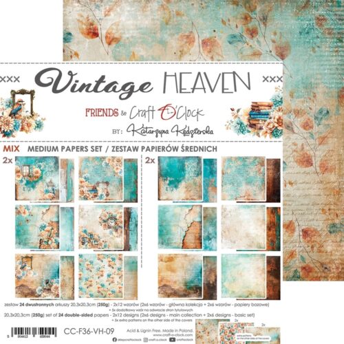 Vintage Heaven 8x8 Mixed Set Papers - Image 16