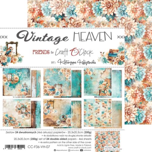 Vintage Heaven 8x8 Mixed Set Papers - Image 18