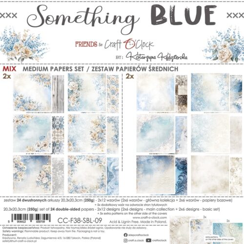 Something Blue 8x8 Mixed Set Papers