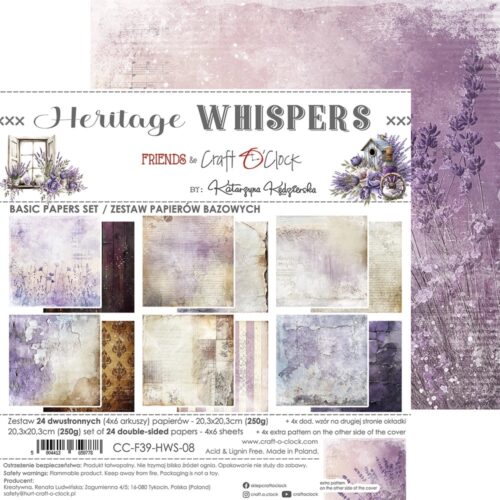 Heritage Whispers 8x8 Background Papers - Image 8