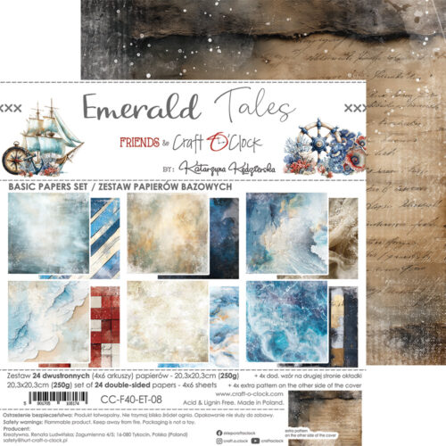 Emerald Tales 8x8 Background Papers - Image 8