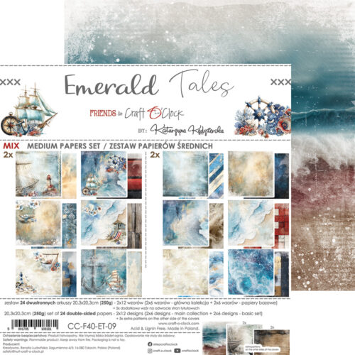 Emerald Tales 8x8 Mixed Set Papers - Image 16