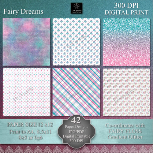 Fairy Dreams Digital Paper MAIN Collection - Image 4