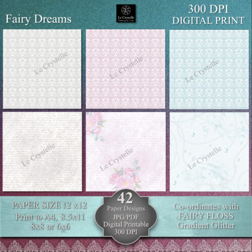 Fairy Dreams Digital Paper MAIN Collection - Image 8