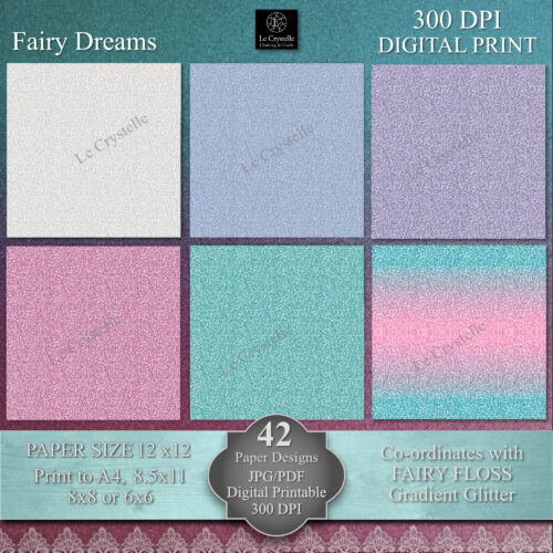 Fairy Dreams Digital Paper MAIN Collection - Image 5