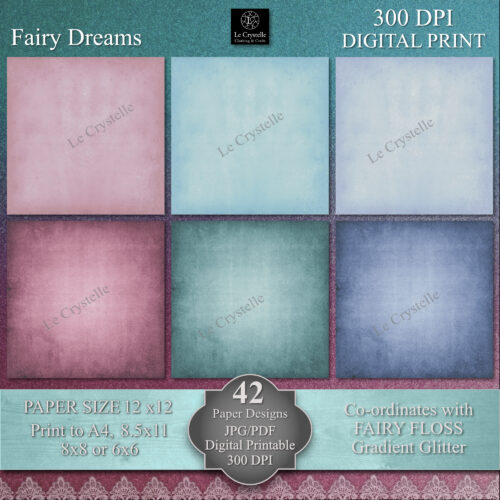 Fairy Dreams Digital Paper MAIN Collection - Image 6