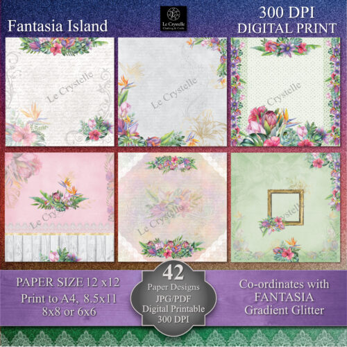 Fantasia Island Digital Paper MAIN Collection - Image 3