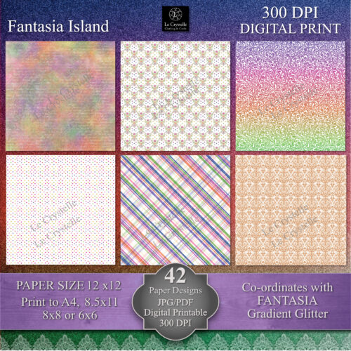 Fantasia Island Digital Paper MAIN Collection - Image 5