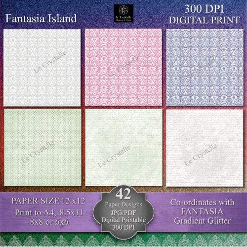 Fantasia Island Digital Paper MAIN Collection - Image 6