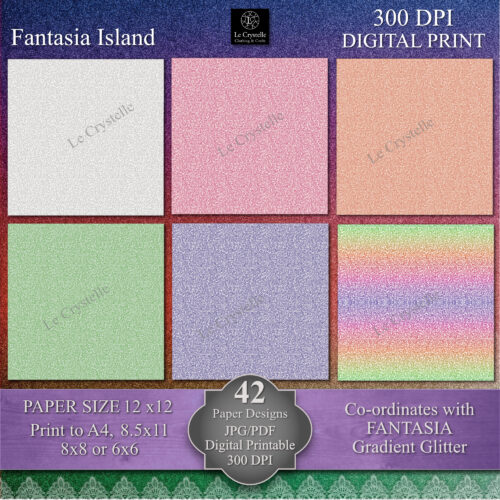 Fantasia Island Digital Paper MAIN Collection - Image 7