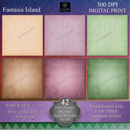 Fantasia Island Digital Paper MAIN Collection - Image 4
