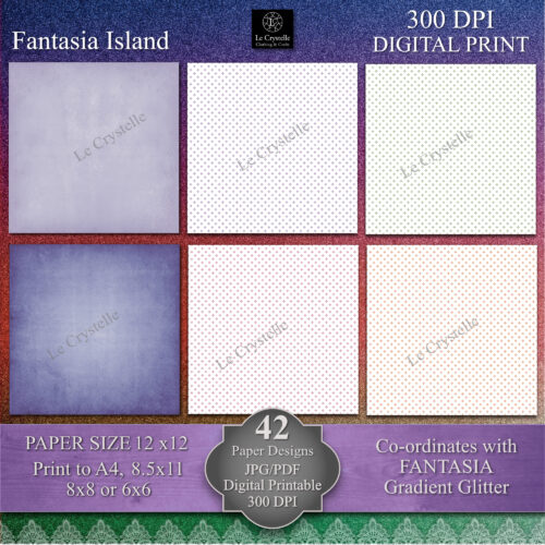 Fantasia Island Digital Paper MAIN Collection - Image 8