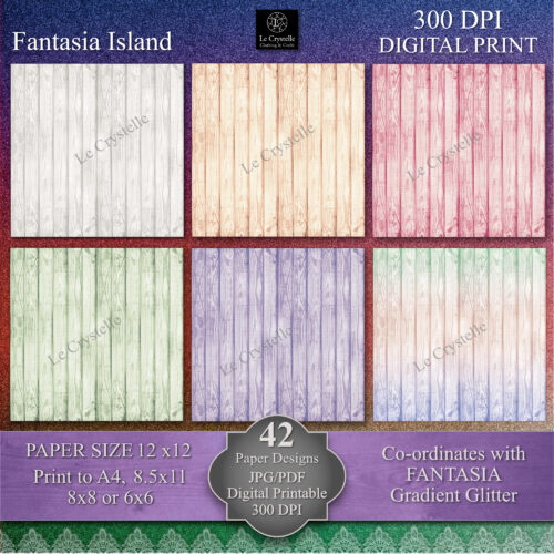 Fantasia Island Digital Paper MAIN Collection - Image 9