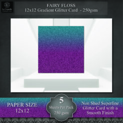 Fairy Floss Gradient Glitter Card Pack