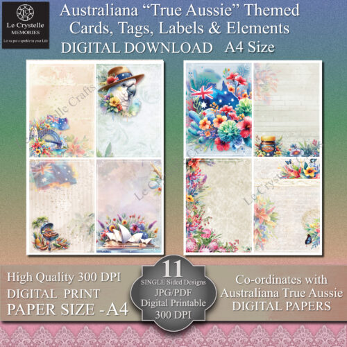 True Aussie Cards Tags & Elements