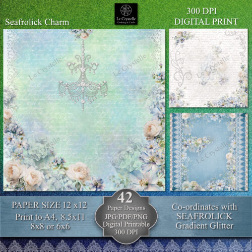 Seafrolick Charm Digital Paper MAIN Collection
