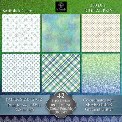 Seafrolick Charm Digital Paper MAIN Collection - Image 4