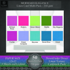 Mermaid Linen Card Pack