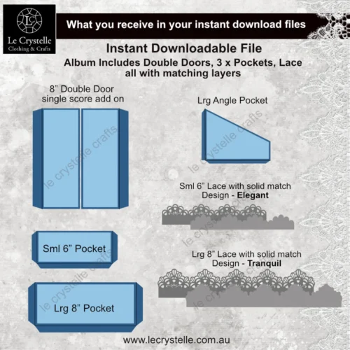 Album in a Box Display with photo holders - Image 4