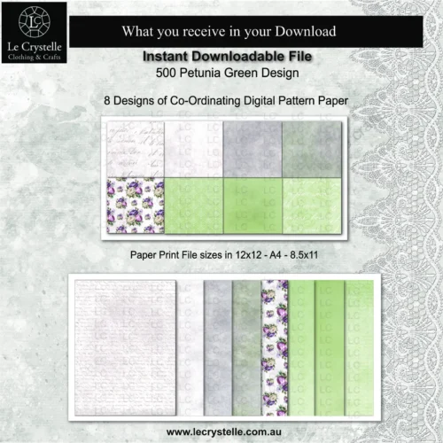 Explosion Box Green Elegance and Digital Paper - Image 6