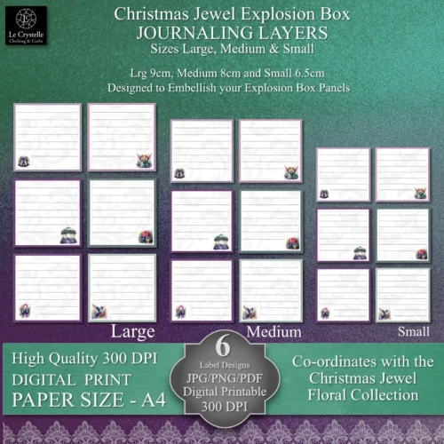Christmas Explosion Box with Digital Paper - Image 5