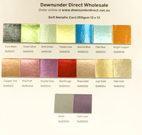 Mini Multi Pks Soft Metallic Card 14cmx14cm - Image 2